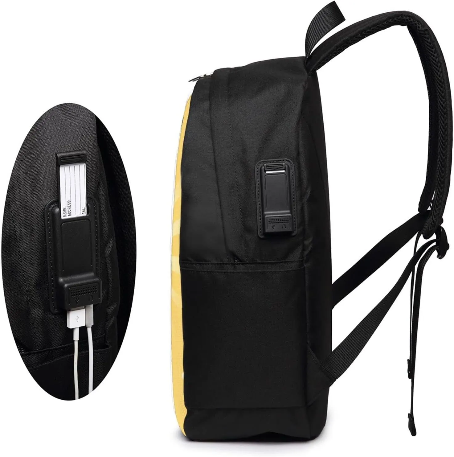 Boston Terrier Travel Laptop Backpack - Durable Business Laptops Backpack with USB Charging Port