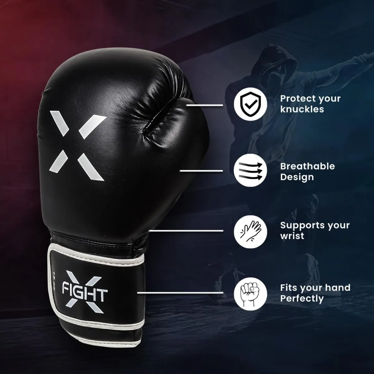 Boxing Gloves MMA Heavy Bag Boxing Gloves for Adults Boxing Practice Gloves Men and Women Lightweight Boxing Gloves for Training & Sparring Gloves Boxing for Kickboxing
