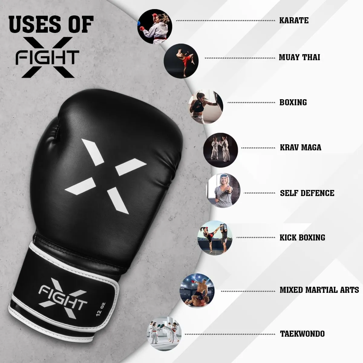 Boxing Gloves MMA Heavy Bag Boxing Gloves for Adults Boxing Practice Gloves Men and Women Lightweight Boxing Gloves for Training & Sparring Gloves Boxing for Kickboxing