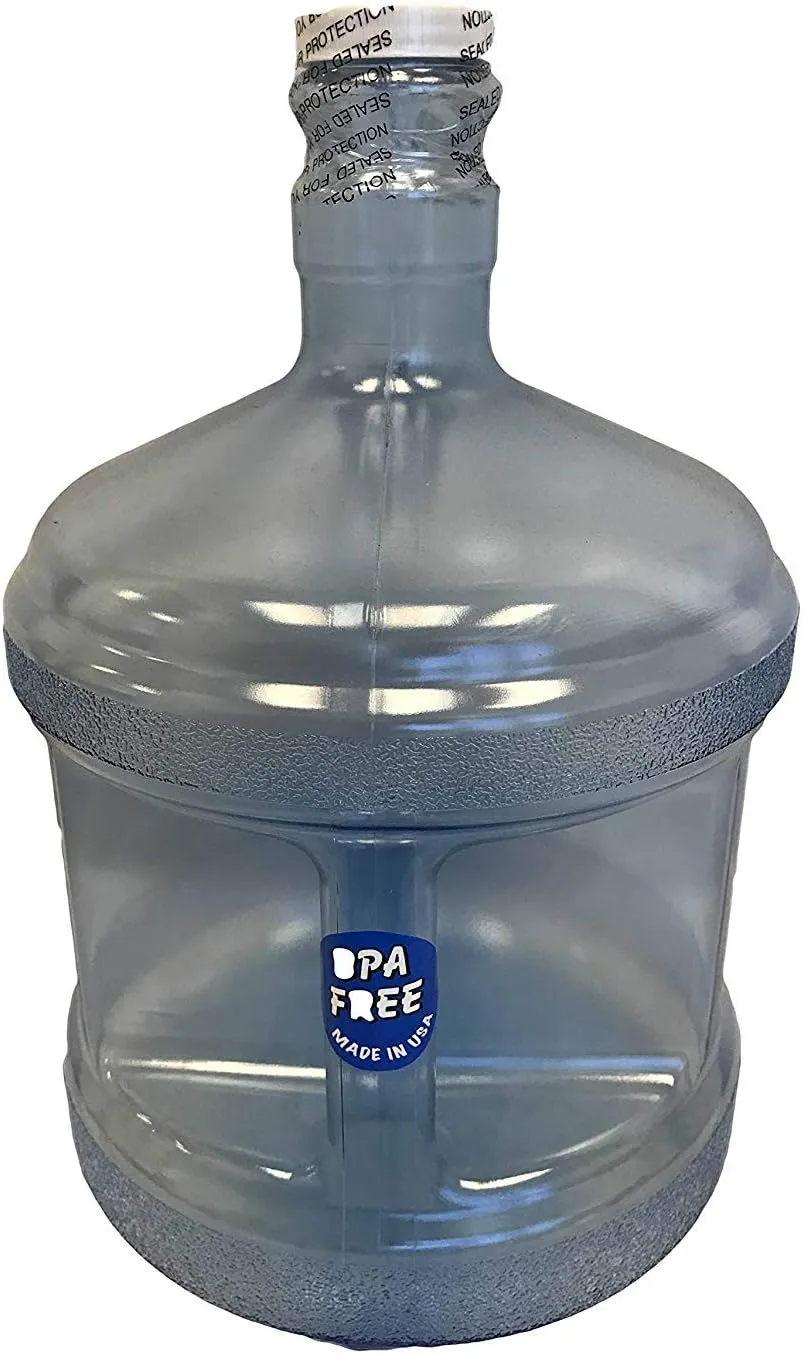 BPA-Free Reusable Food Grade Safe Tritan Leak-Proof Plastic Water Bottle Spigot Gallon Jug Container With Handle - Made in USA (2 Gallon)