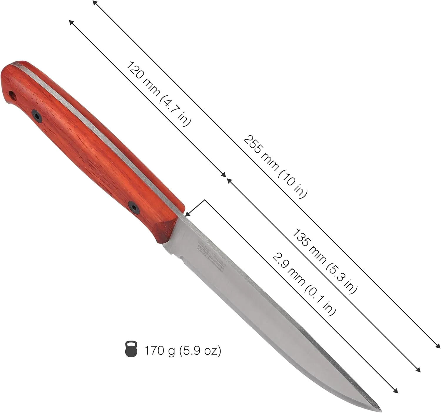 BPS Knives Flamebird Adventurer - Fixed-Blade Carbon Steel Bushcraft Knife with Leather Sheath - Outdoor Full Tang Utility Knives - Camping Knives - Survival Tactical Camp Knife
