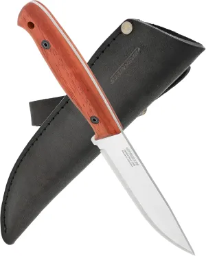 BPS Knives Flamebird Adventurer - Fixed-Blade Carbon Steel Bushcraft Knife with Leather Sheath - Outdoor Full Tang Utility Knives - Camping Knives - Survival Tactical Camp Knife