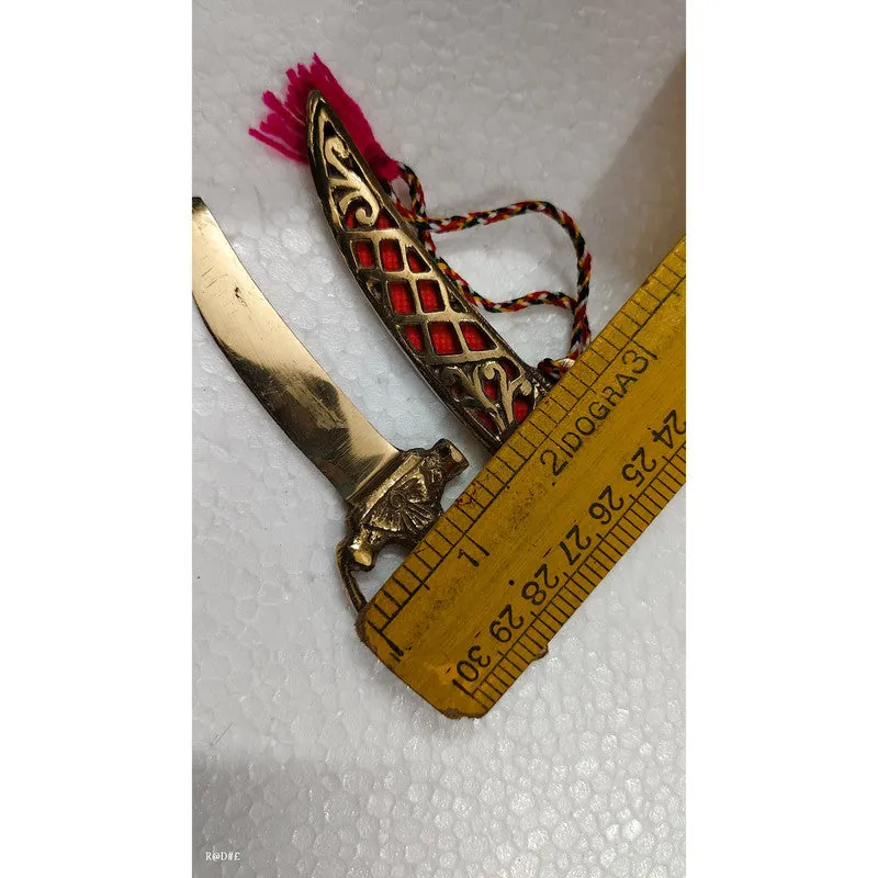Brass Katar Talvar Dagger for Home Décor Functions Wedding (3492)