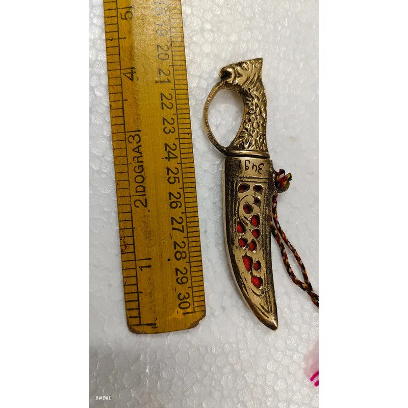 Brass Princely Small Traditional Katar For Wedding (3491)