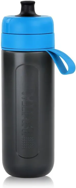 BRITA S1200 Water Filter Bottle Active, Reduces Chlorine and Organic impurities, BPA Free, Blue, 600ml