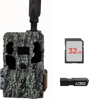 Browning Defender Pro Scout Max HD Trail Game Camera Bundle Includes 32GB Memory Card and J-TECH Card Reader (24MP) | BTCPSMHD