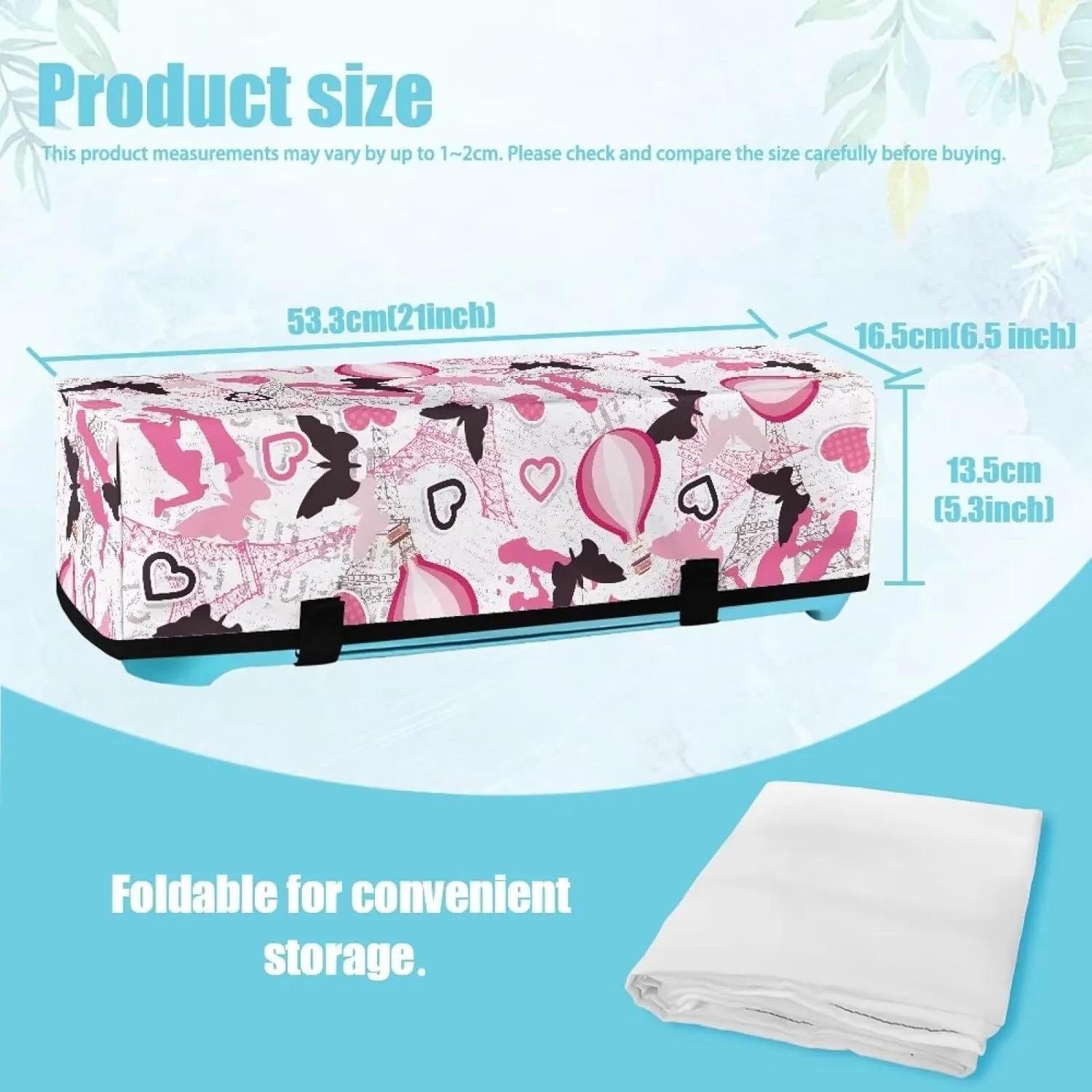 Butterfly Heart Carrying Case Cover with Pockets Dust Cover Valentine Decor Elastic Carrying Case Bag Lightweight DIY Cutting Machine Storage Bag Universal Fit
