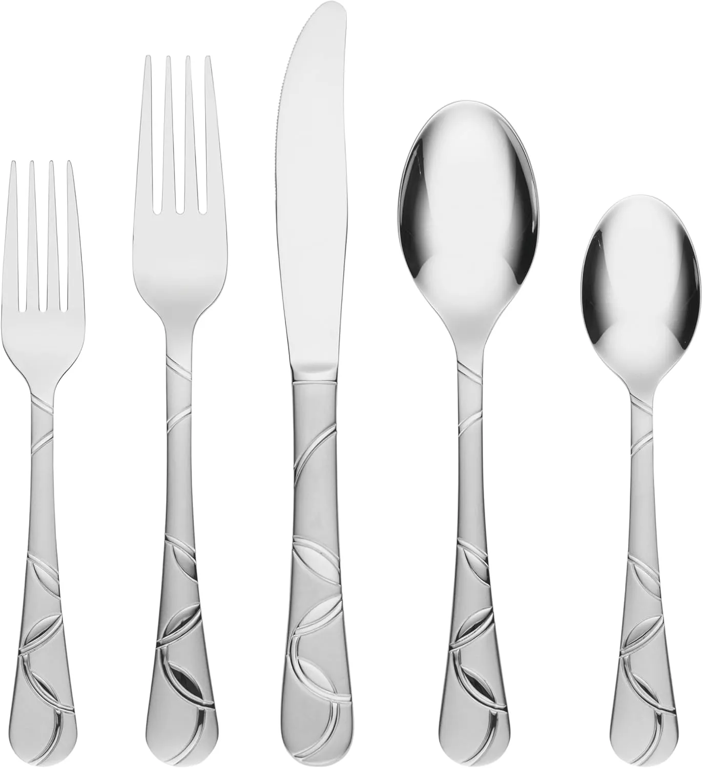 Cambridge Felicity Sand Piece Flatware Set, 20 Count