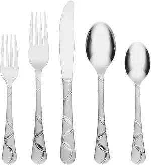 Cambridge Felicity Sand Piece Flatware Set, 20 Count