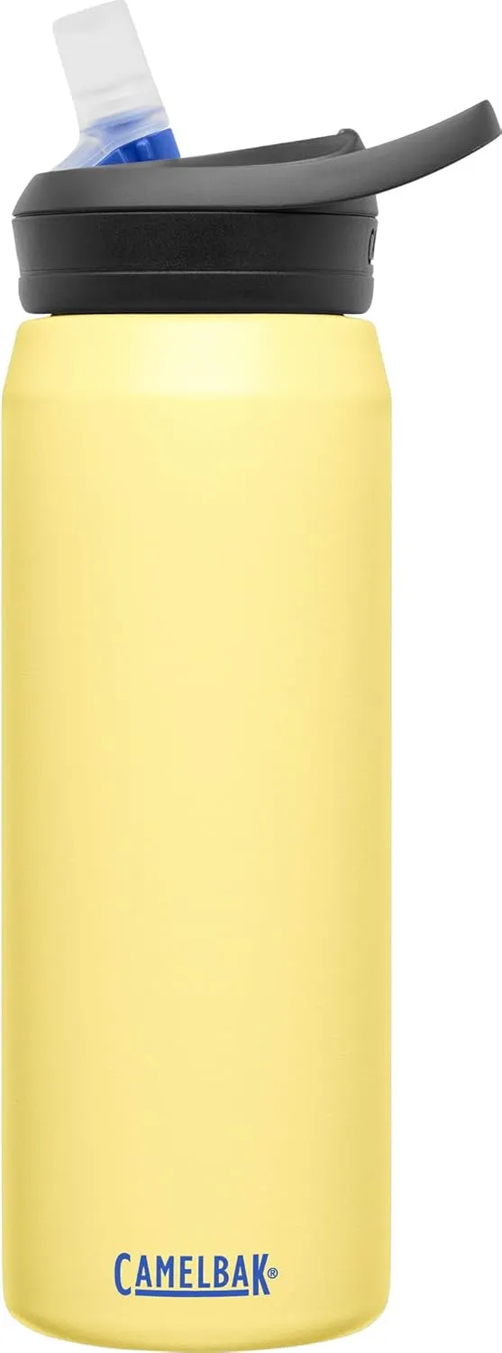 CamelBak Eddy  Insulated Stainless Steel Bite Valve Straw Water Bottle Warm Sun, 25oz