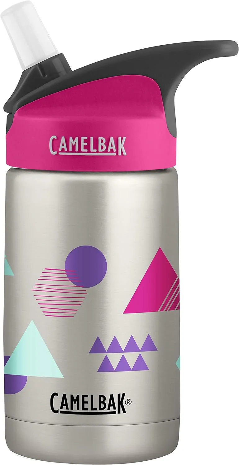CamelBak Eddy Kids Vacuum Insulated Stainless Steel Bottle 12 oz, Layered Geo