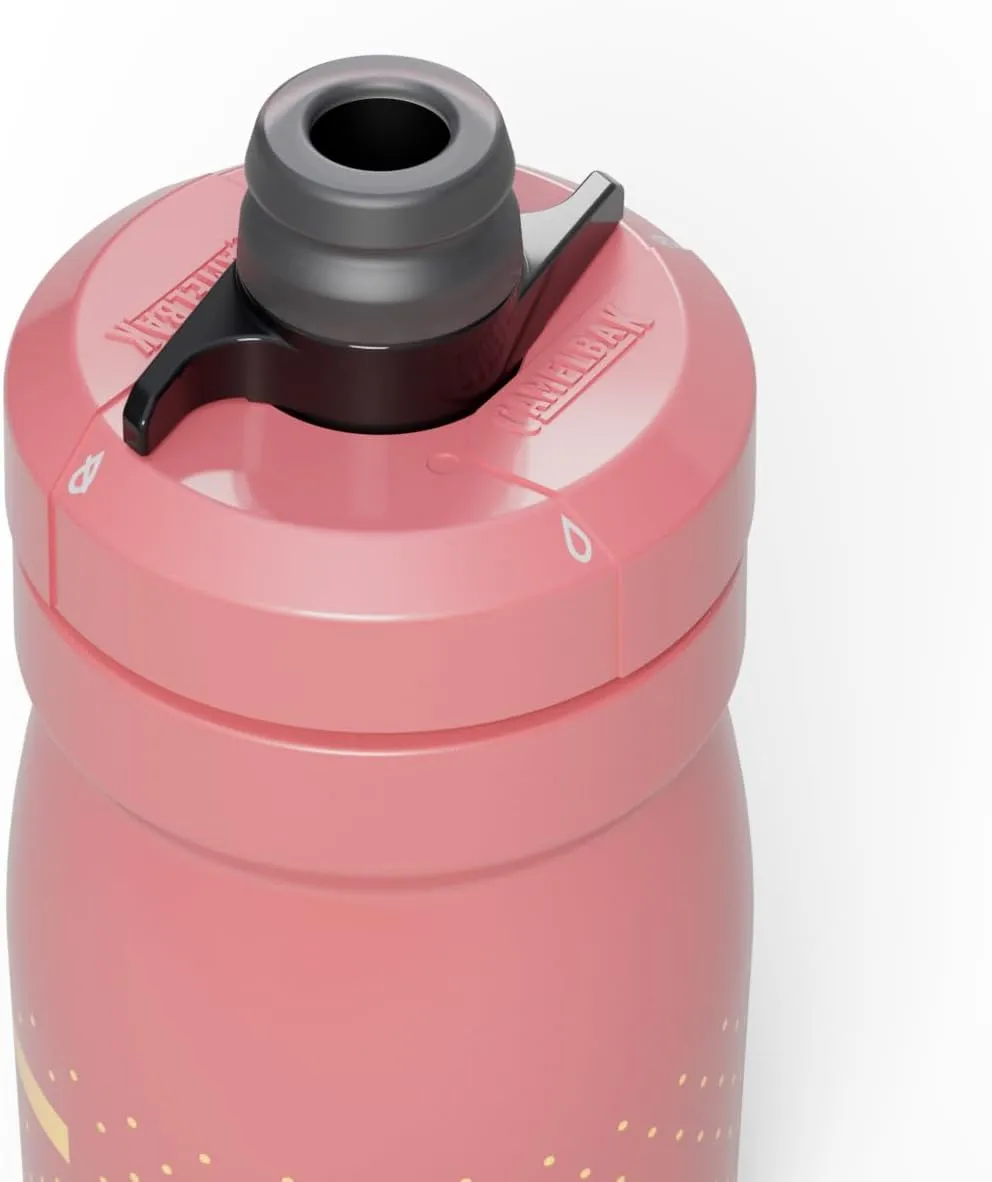 CamelBak Podium 15oz Bike Water Bottle - Easy Squeeze Bottle - Fits Most Bike Cages, Coral Sunset