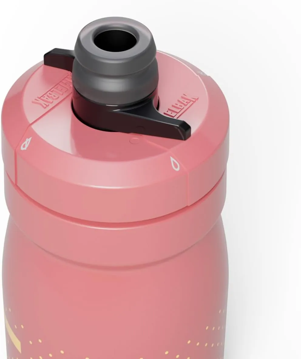 CamelBak Podium 15oz Bike Water Bottle - Easy Squeeze Bottle - Fits Most Bike Cages, Coral Sunset
