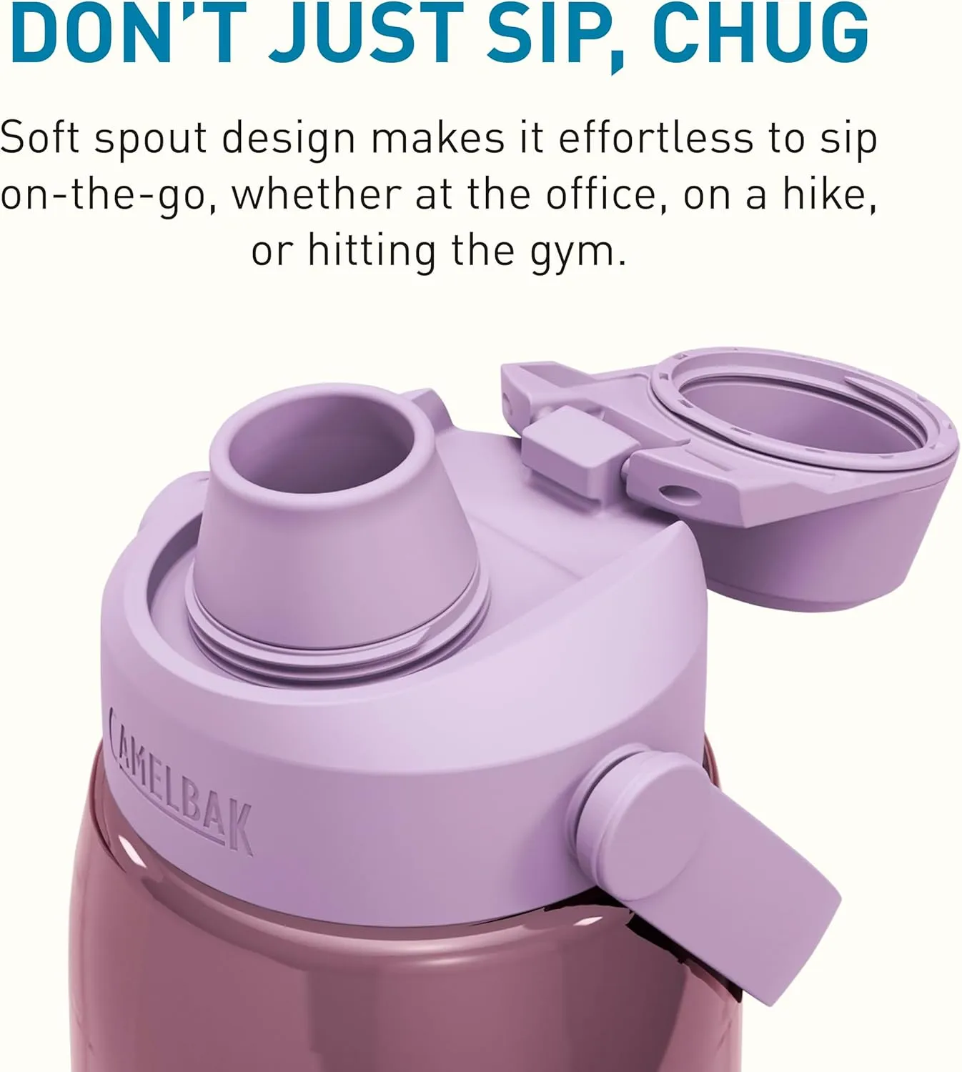 CamelBak Thrive Chug 32oz Water Bottle with Tritan Renew - Leak Proof Lid, Purple Sky
