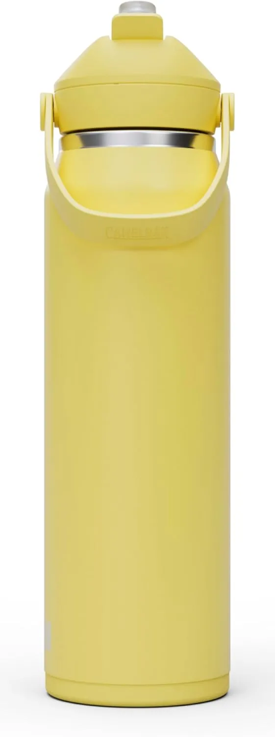 CamelBak Thrive Flip Straw Insulated Stainless Steel Water Bottle Yellow Bloom, 32oz