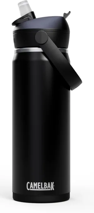 CamelBak Thrive Flip Straw Water Bottle 20oz - Insulated Stainless Steel, Black