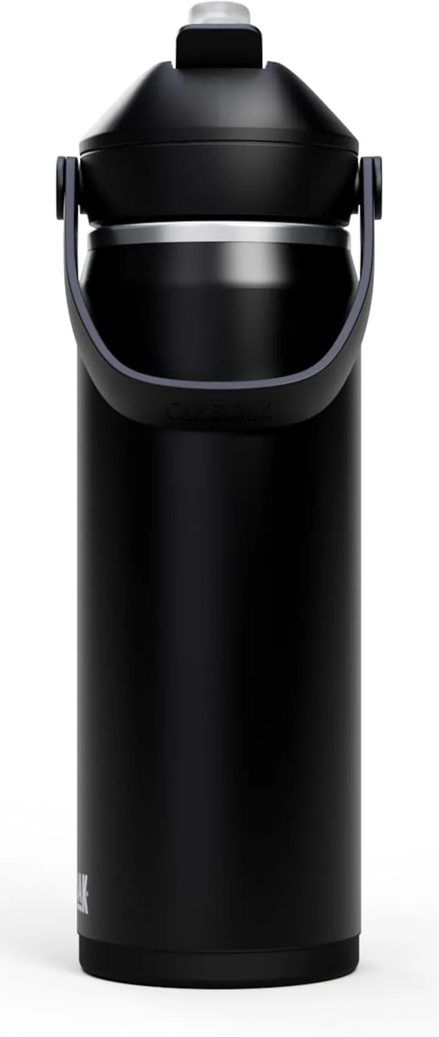 CamelBak Thrive Flip Straw Water Bottle 20oz - Insulated Stainless Steel, Black
