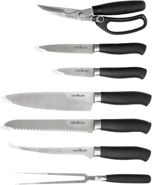 Camp Chef Professional Knife Set - Stainless Steel Knife Set for Kitchen & Outdoor Cooking Accessories - 9 Piece Set