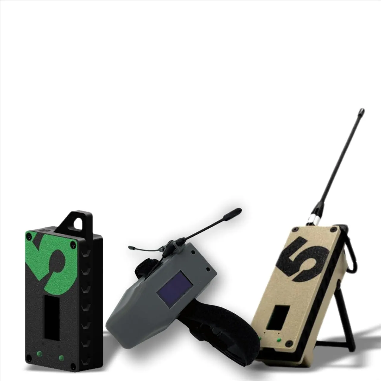 Camping Bundle – Meshtastic GPS Devices | Copilot, Mini Trekker & Trekker Bravo | LoRa Off-Grid Communication | Reliable, Secure & Works Without Cellular Signal/WiFi (Desert Sand, Black & Gray)