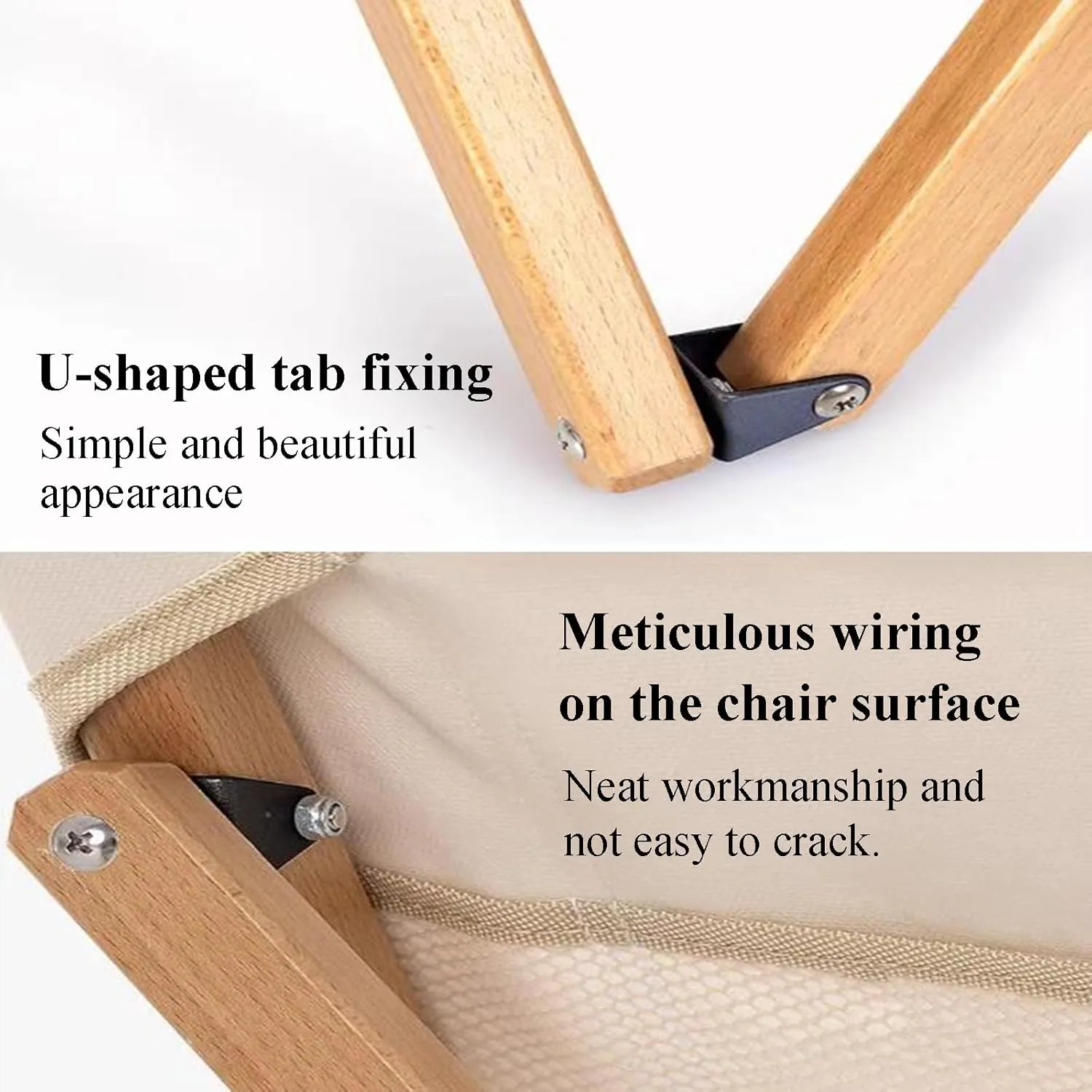 Camping Chairs for Adults Wooden Chair e Picnic Folding Camp Lightweight with Mesh Pocket & Carrying Bag