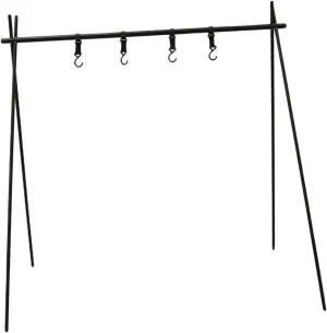 Camping Clothes Drying Rack Tripod Portable Camping Organizing Shelf Folding Aluminum Alloy