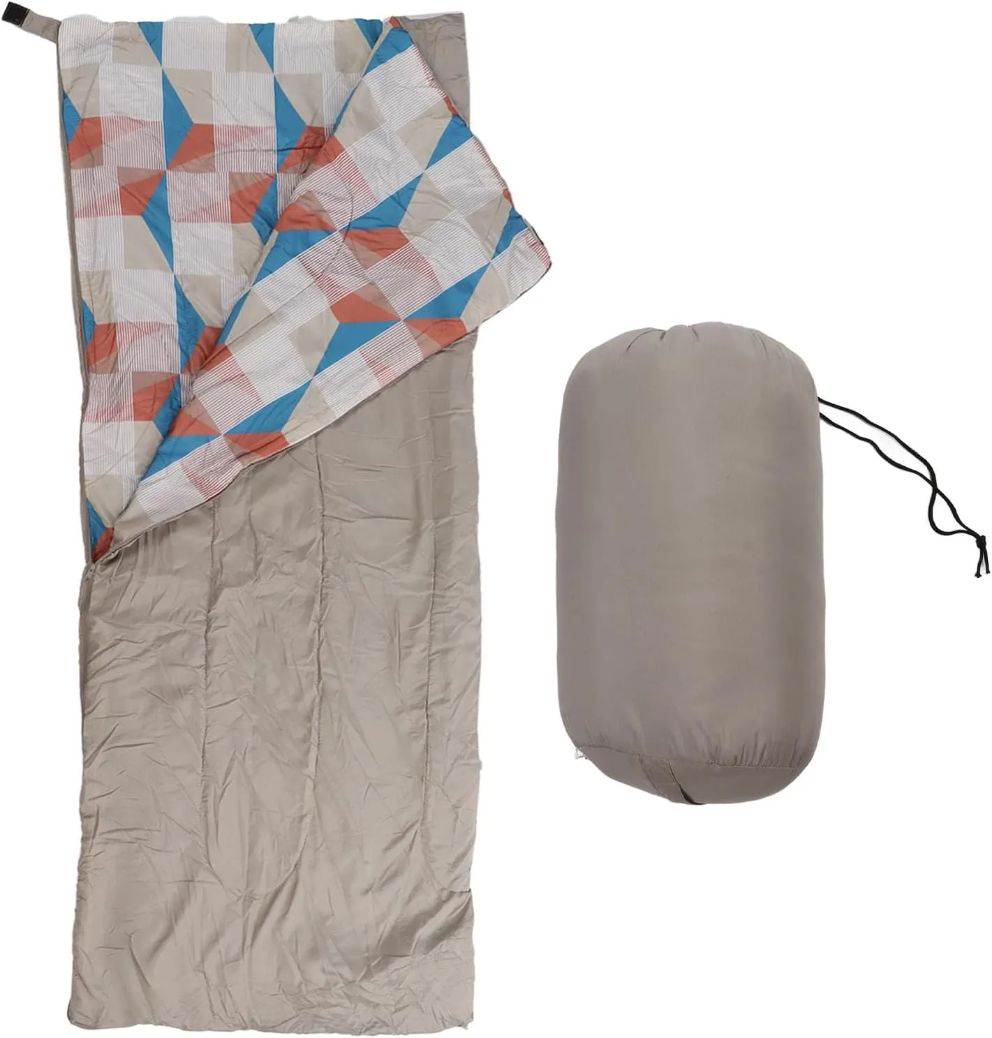 Camping Sleeping Bag Lightweight Keep Warm Color Matching Ideal for Outdoor Activities