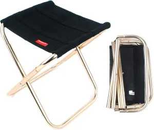 Camping Stool Folding Stool with Carry Bag Aluminum-Alloy Bracket Lightweight Fishing Stool Outdoors