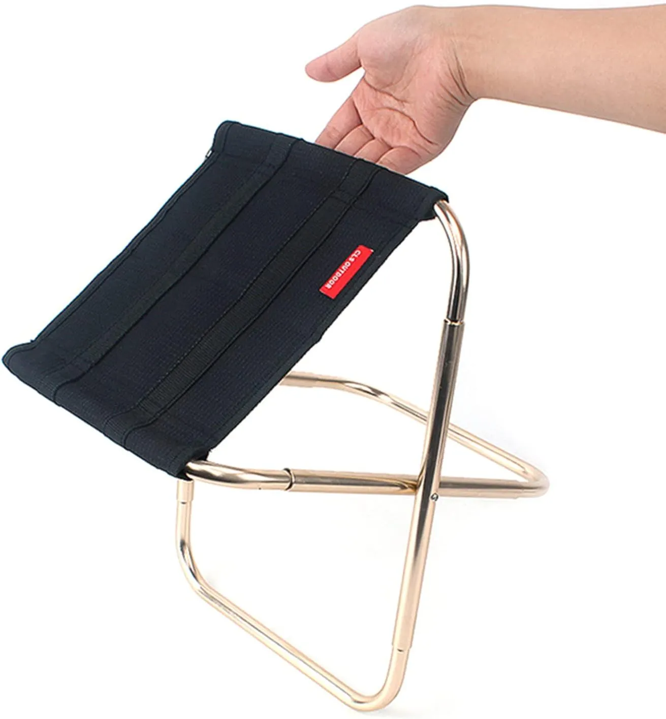 Camping Stool Folding Stool with Carry Bag Aluminum-Alloy Bracket Lightweight Fishing Stool Outdoors