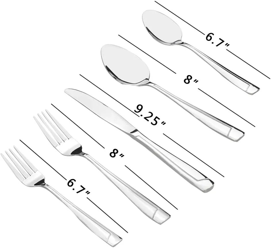 Cand 80 Piece Stainless Steel Flatware Set, Service for 16