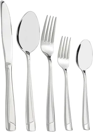 Cand 80 Piece Stainless Steel Flatware Set, Service for 16