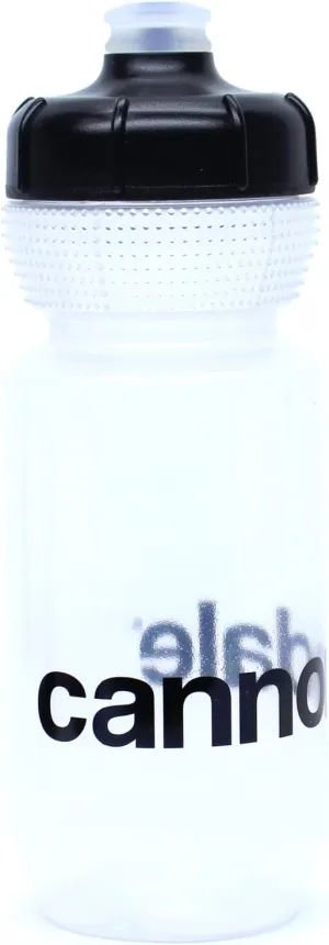 Cannondale Gripper Water Bottle Logo Clear w/Black 600ml/21oz CP5102U1060