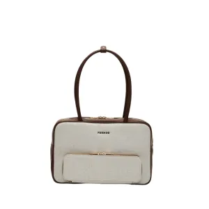 Canvas Boston Bag (BROWN)