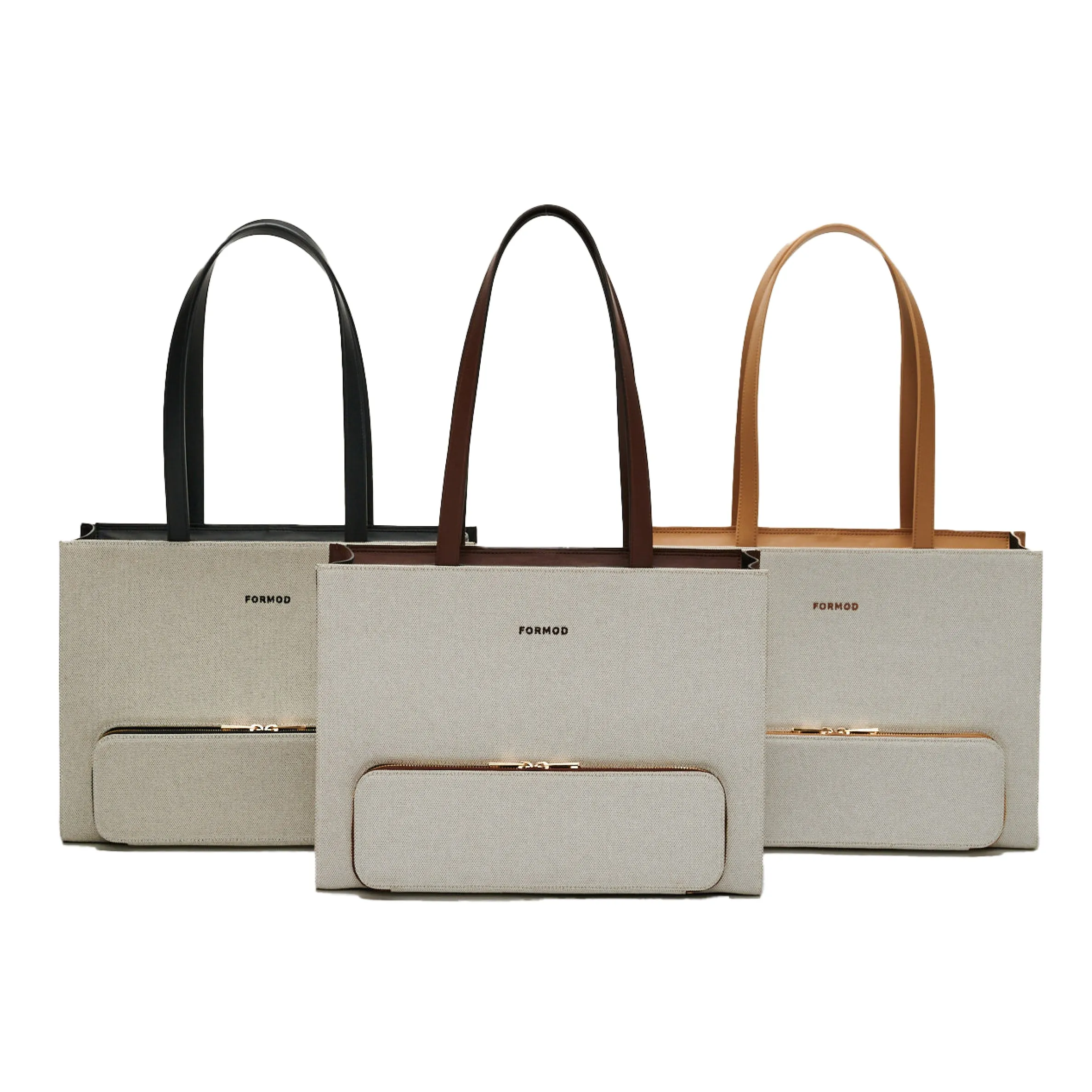 Canvas Shopper Bag (BROWN)
