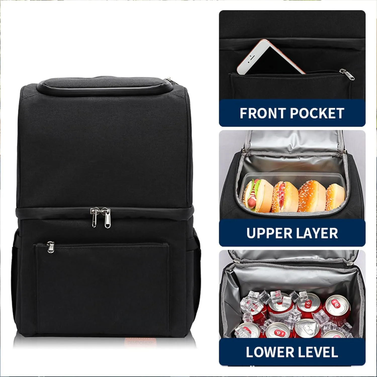 Car Camping Coolers for Jeep Renegade/Wagoneer/Wrangler/Comanche/Commander, Waterproof Portable Cooler, Leak Proof Picnic Insulated Bag, Ultra-Light Premium Ice Chest Box