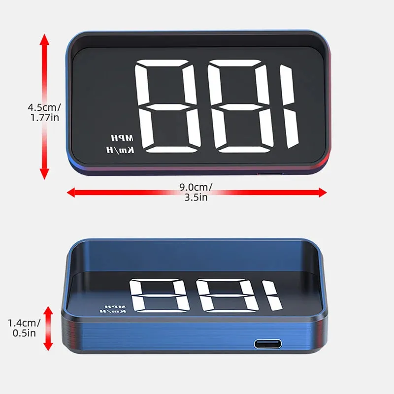 Car HUD GPS Speedometer – Digital Windshield Speed Display KM/H
