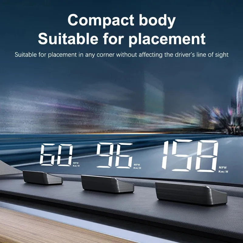 Car HUD GPS Speedometer – Digital Windshield Speed Display KM/H