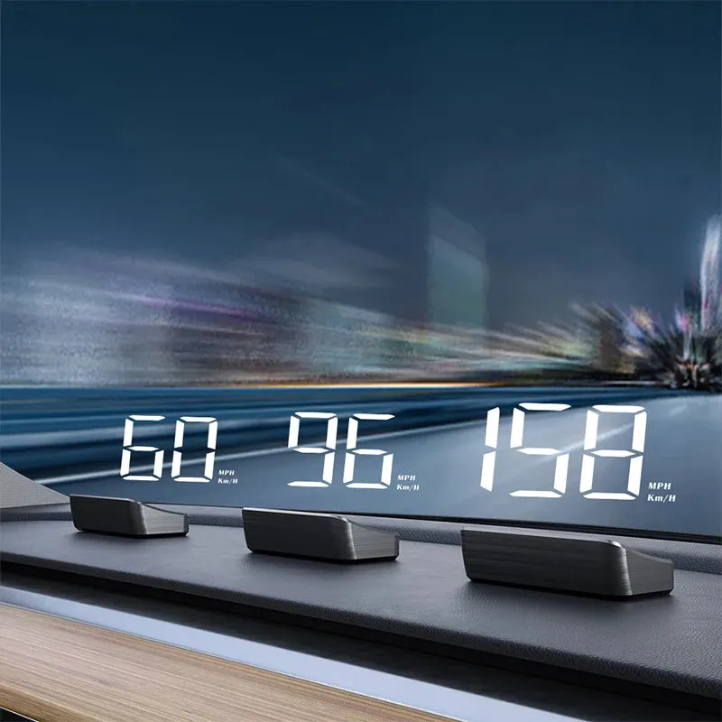 Car HUD GPS Speedometer – Digital Windshield Speed Display KM/H