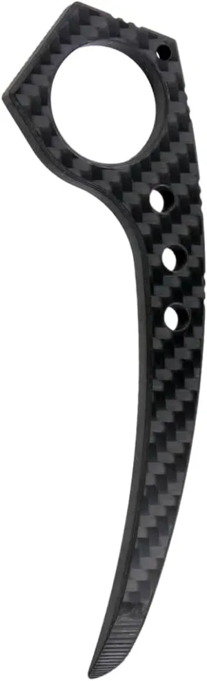 Carbon Fiber Claw Knife, Tactical EDC Tool, Pocket Fixed Blade, Combat Trainer Tool, No Cutting Edge, for Practice Training and Play, Gifts for Adults Teens (Carbon Fiber 3K)