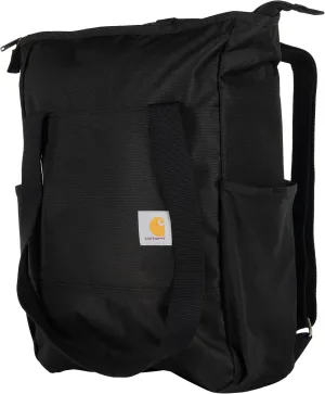 Carhartt Classic Convertible Backpack Tote, Durable Water Repellent Material W/ 17" Laptop Sleeve, Black