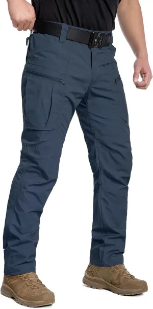 CARWORNIC Men's Lightweight Tactical Pants Ripstop Military Cargo Pants Water Resistant Outdoor Hiking Work Pants