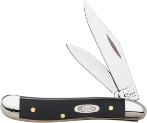 Case WR XX Pocket Knife Black Synthetic Peanut Item #22416 - (2220 SS) - Length Closed: 2 7/8 Inches