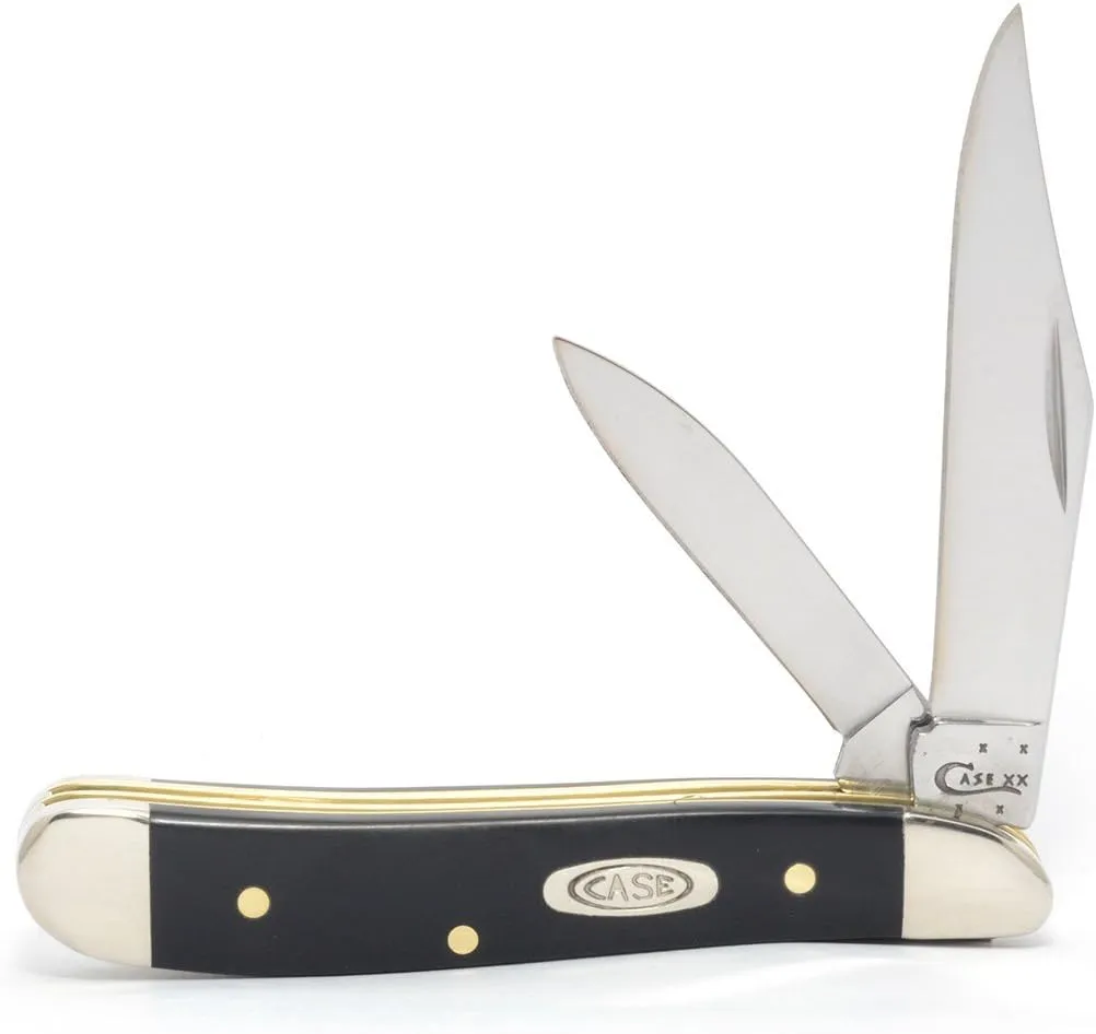 Case WR XX Pocket Knife Black Synthetic Peanut Item #22416 - (2220 SS) - Length Closed: 2 7/8 Inches