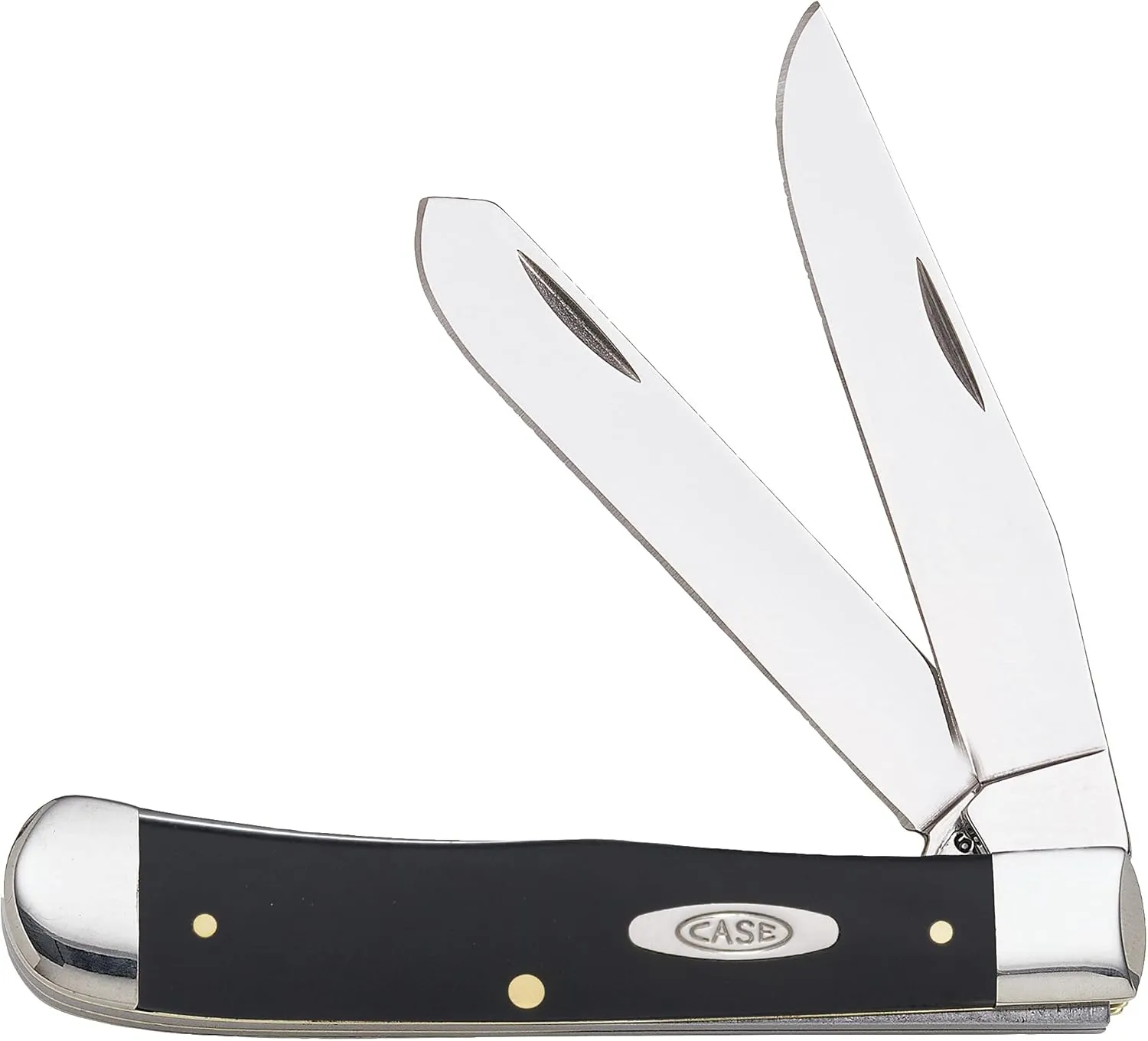 Case WR XX Pocket Knife Black Synthetic Trapper Item #22412 - (2254 SS) - Length Closed: 4 1/8 Inches