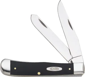 Case WR XX Pocket Knife Black Synthetic Trapper Item #22412 - (2254 SS) - Length Closed: 4 1/8 Inches