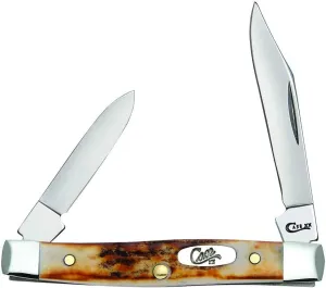 Case WR XX Pocket Knife Indian Sambar Stag Pen Item #088 - (5233 SS) - Length Closed: 2 5/8 Inches