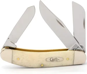 Case WR XX Pocket Knife Natural Bone Sowbelly Item #22728 - (TB6339 SS) - Length Closed: 3 7/8 Inches