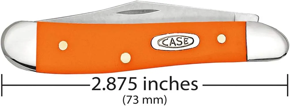 Case WR XX Pocket Knife Orange Synthetic Peanut Item #80504 - (4220 SS) - Length Closed: 2 7/8 Inches