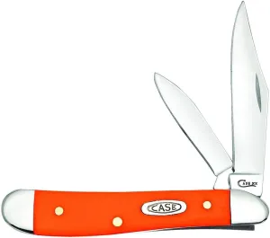 Case WR XX Pocket Knife Orange Synthetic Peanut Item #80504 - (4220 SS) - Length Closed: 2 7/8 Inches