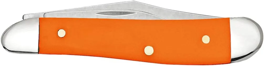 Case WR XX Pocket Knife Orange Synthetic Peanut Item #80504 - (4220 SS) - Length Closed: 2 7/8 Inches
