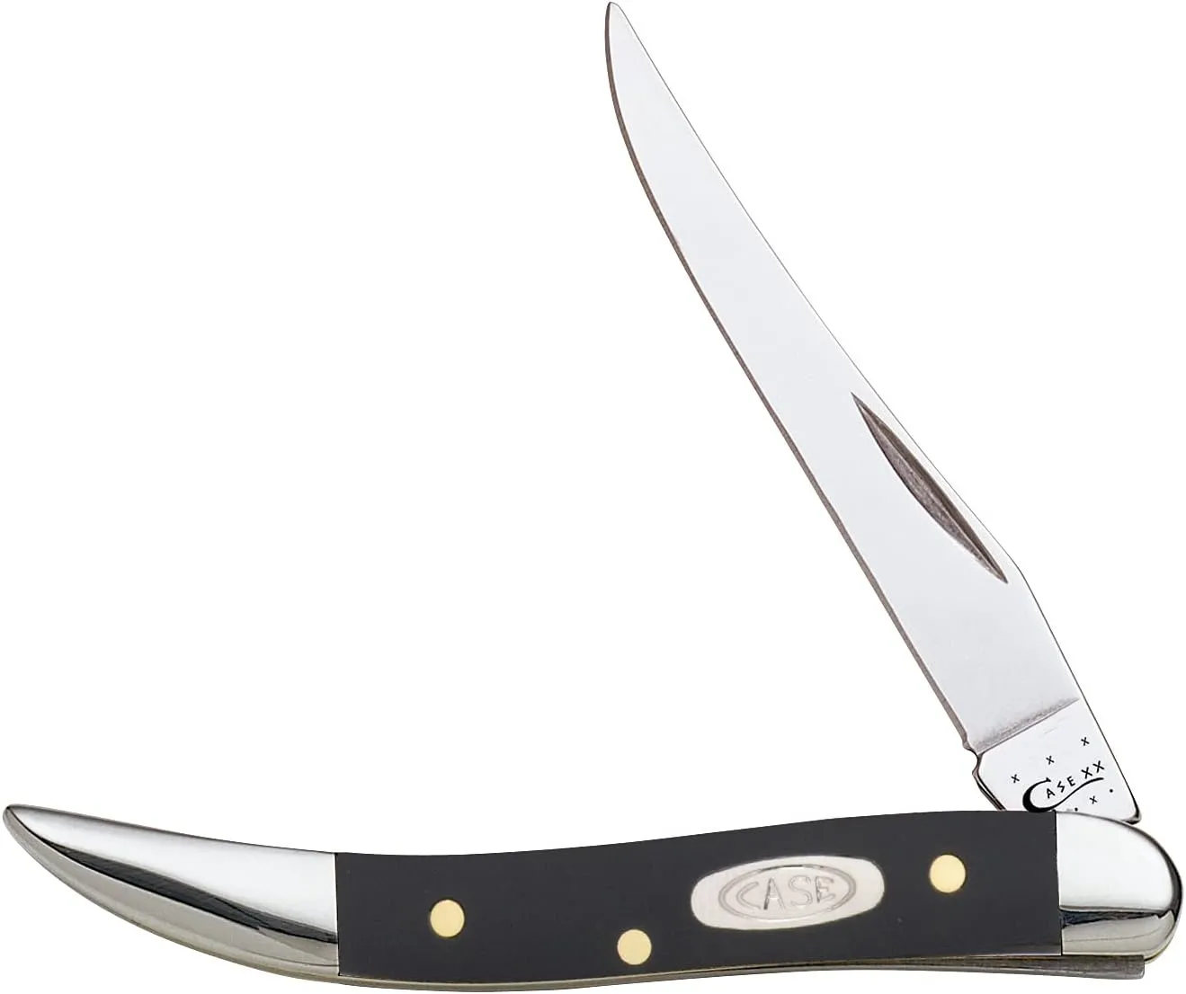Case WR XX Pocket Knife Syntheic Handle with Stainless Steel Blades Small Texas Toothpick 3 Inches Closed